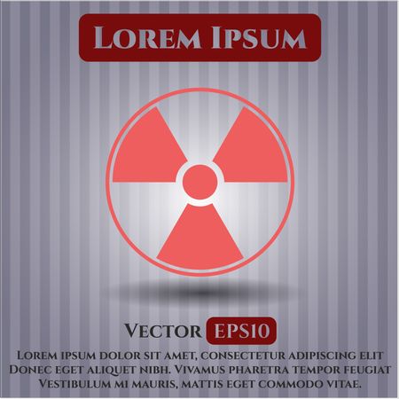 Nuclear, radioactive icon vector illustration