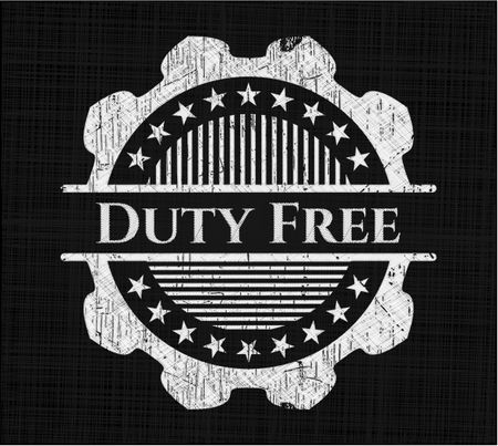 Duty Free chalk emblem