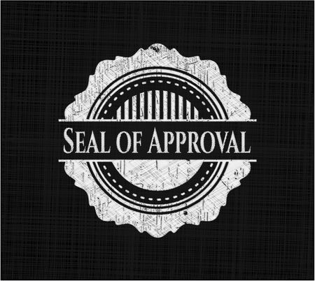 Seal of Approval written on a blackboard