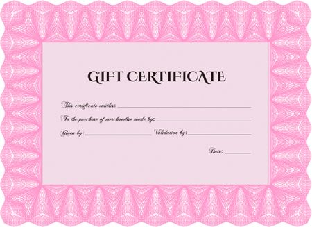 Retro Gift Certificate. Superior design. Customizable, Easy to edit and change colors.Printer friendly. 
