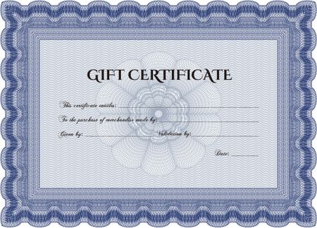 Formal Gift Certificate. Easy to print. Detailed.Excellent complex design. 