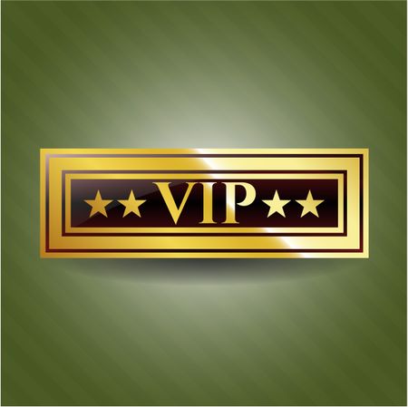 VIP gold emblem or badge