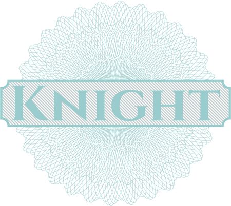 Knight abstract linear rosette