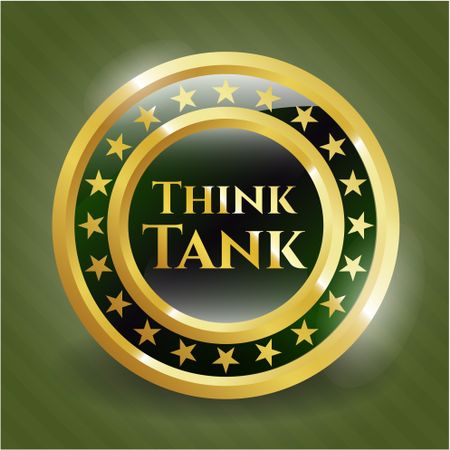 Think Tank gold shiny badge