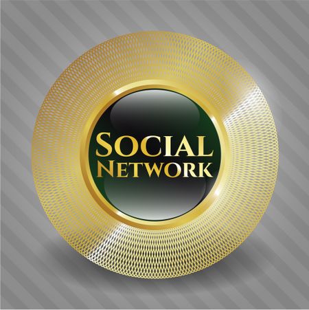 Social Network gold emblem