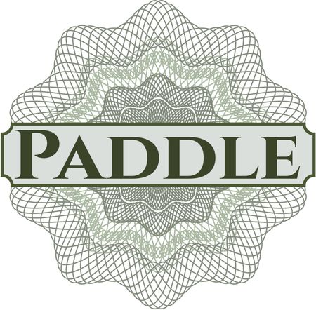 Paddle abstract linear rosette