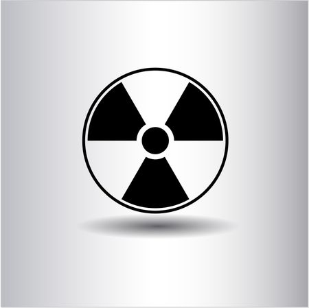 Nuclear, radioactive icon vector illustration