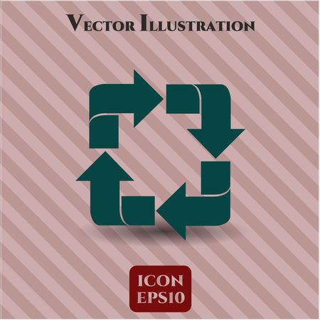 Recycle icon vector illustration
