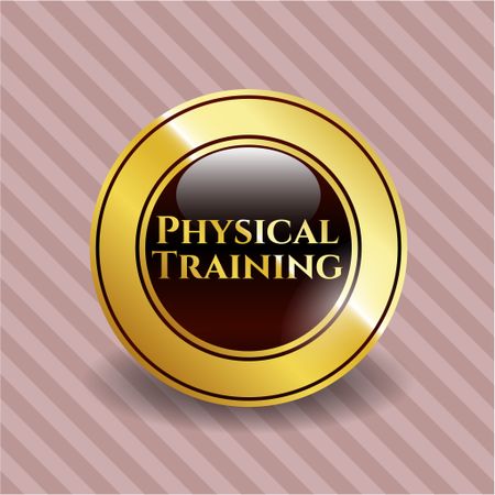 Physical Training golden emblem or badge