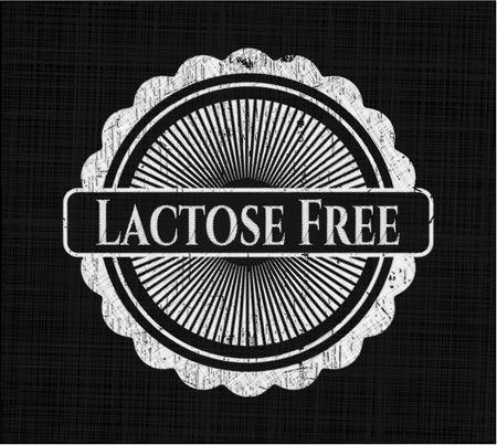 Lactose Free chalkboard emblem