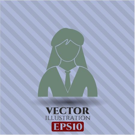 Businesswoman vector symbol