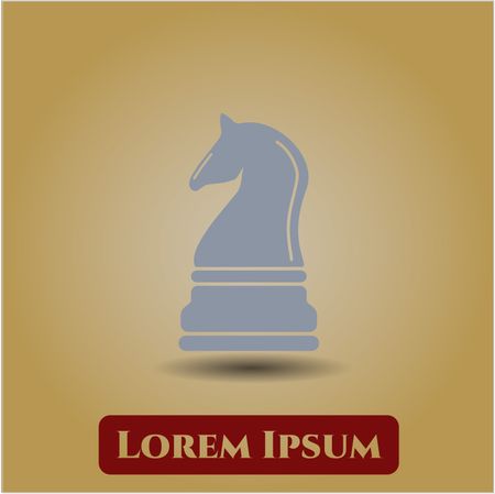 Chess knight vector symbol