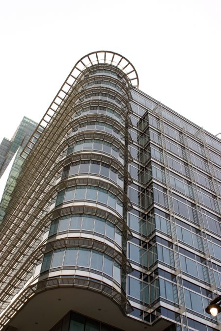 business office building in canary wharf, london