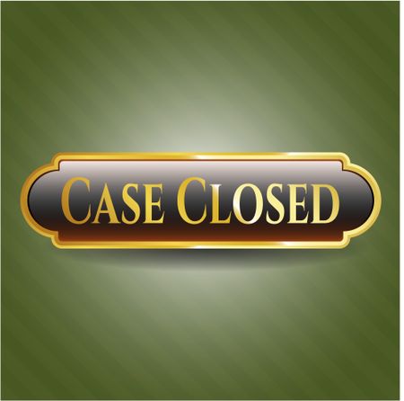 Case Closed gold shiny emblem