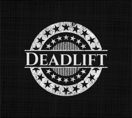 Deadlift chalkboard emblem