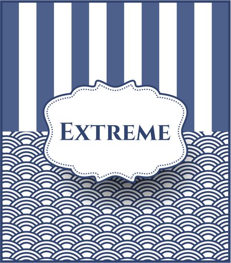 Extreme card or banner