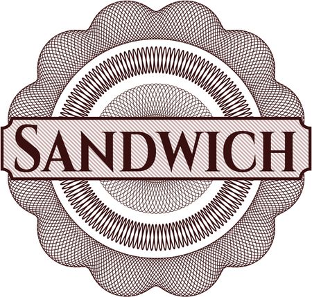 Sandwich money style rosette