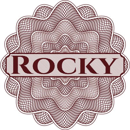 Rocky abstract linear rosette