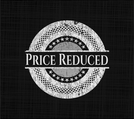 Price Reduced written with chalkboard texture