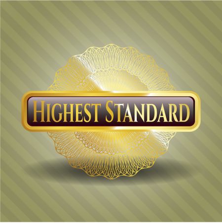 Highest Standard gold emblem or badge