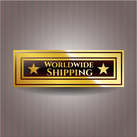 Worldwide Shipping golden badge
