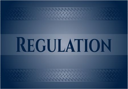 Regulation poster or banner