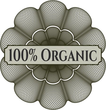 100% Organic money style rosette