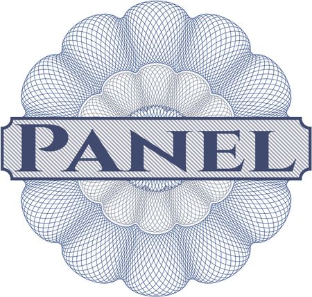 Panel abstract linear rosette