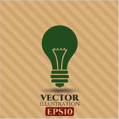 Light bulb vector symbol