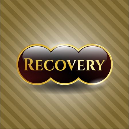 Recovery gold shiny badge