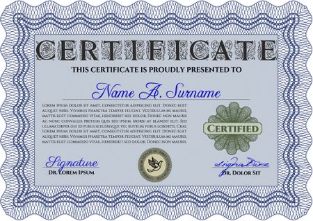 Diploma. Customizable, Easy to edit and change colors.Complex background. Lovely design. 