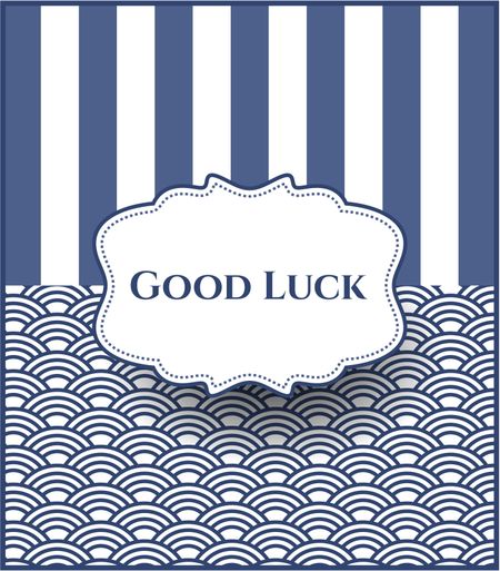 Good Luck colorful poster