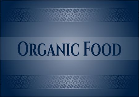 Organic Food card or poster