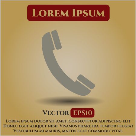 Old Phone vector symbol
