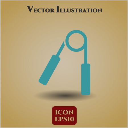 Hand gripper icon vector illustration