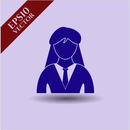 Businesswoman vector symbol