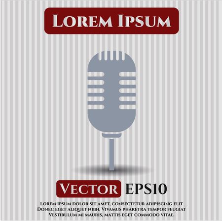 Microphone icon vector illustration