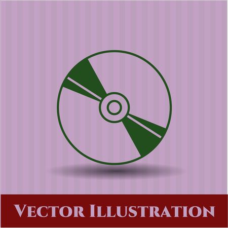 CD, DVD or Blu Ray disc vector icon