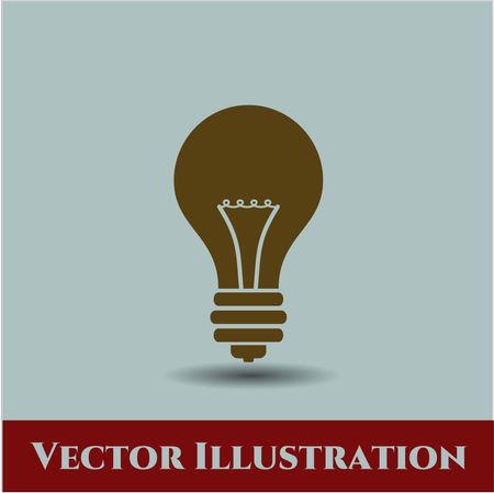 Light bulb vector symbol