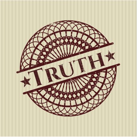 Truth rubber grunge stamp