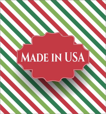 Made in USA colorful banner