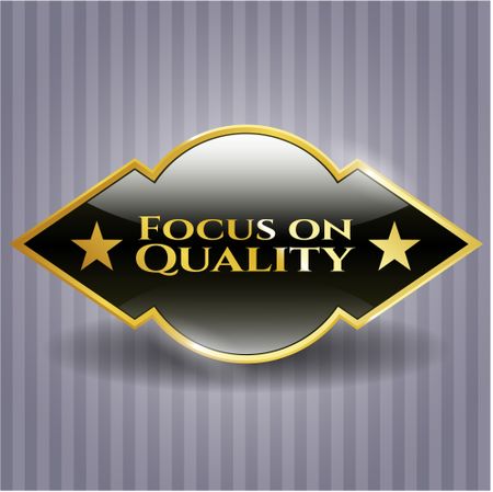 Focus on Quality shiny badge