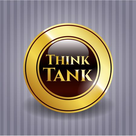 Think Tank golden emblem or badge