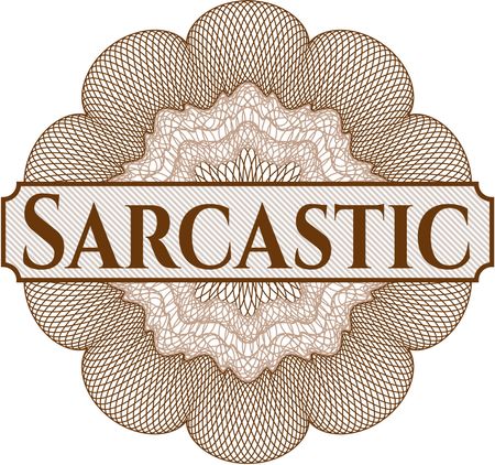 Sarcastic abstract rosette