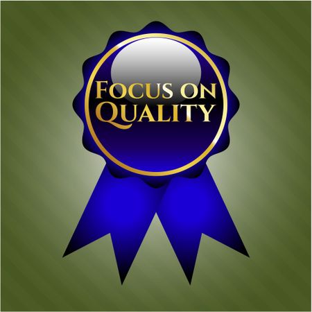 Focus on Quality gold shiny ribbon