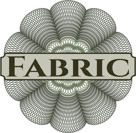 Fabric linear rosette