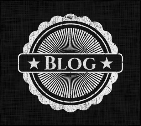 Blog chalk emblem