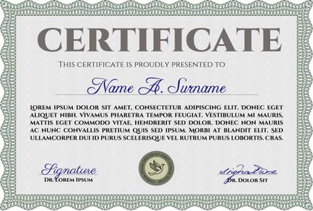 Certificate. Beauty design. Vector pattern that is used in money and certificate.With linear background.