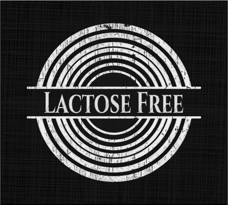 Lactose Free chalkboard emblem