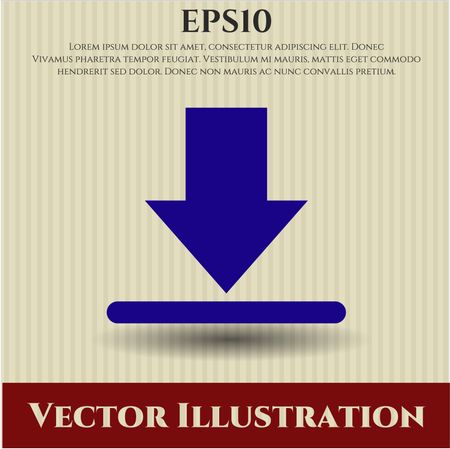 Download icon vector illustration